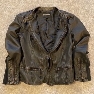 Faux Leather biker Jacket